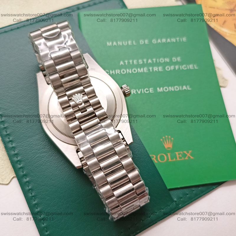 Rolex Day-Date Diamond Bezel Ice blue dial Men’s Watch (5) blank