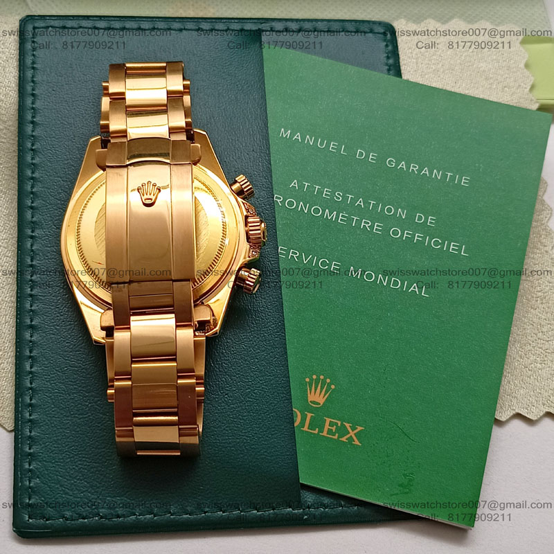 Rolex Daytona Rainbow Gold Mens Watch (2) blank